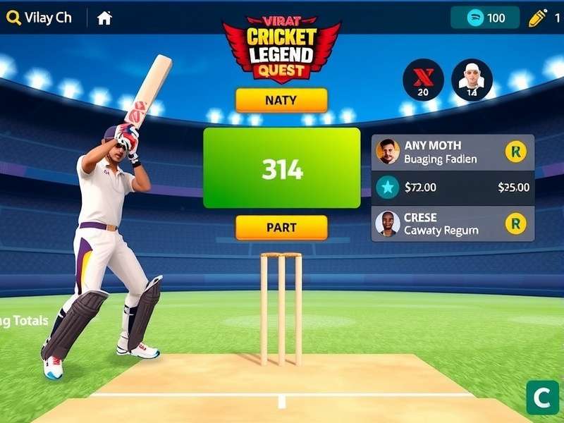 Virat Cricket Legend Quest gameplay screenshot