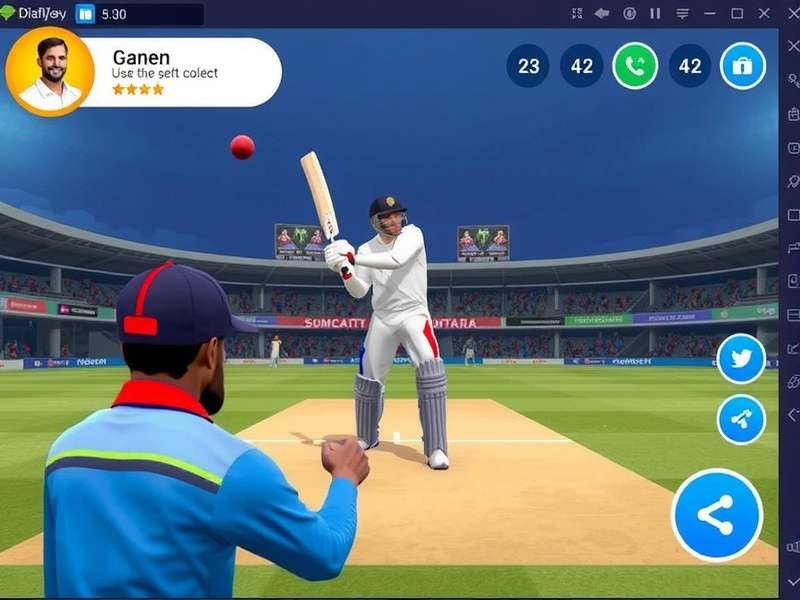 Virat Cricket Legend Quest batting interface